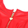 Subblime - 957698 Robe En Cuir Avec Fermeture Éclair Coeur Rouge L/Xl